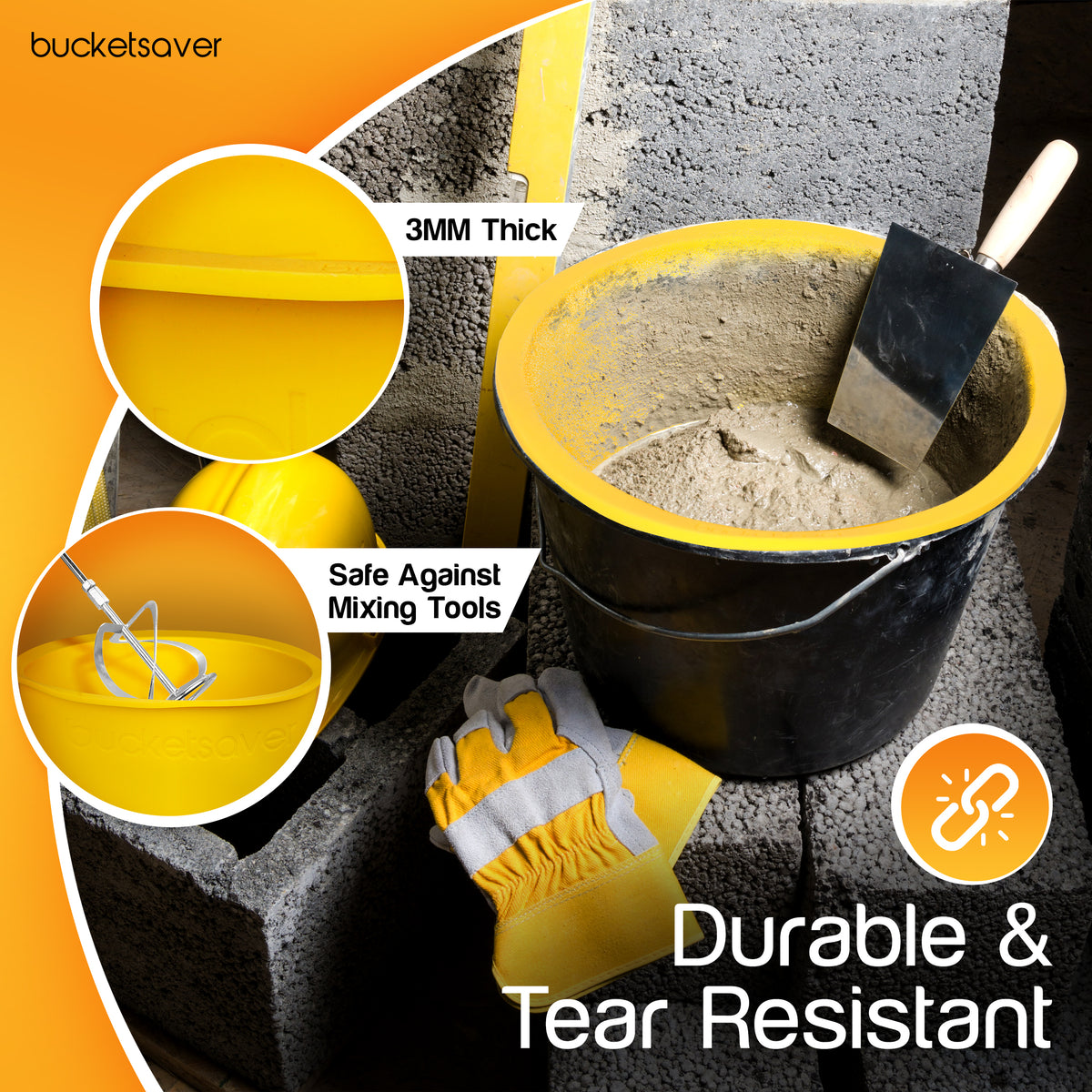 Bucketsaver - 5 gallon rubber bucket liner - Best Bucket Liner